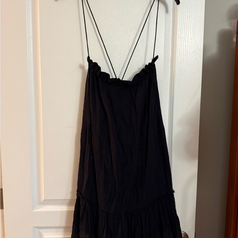 Free People Black Strappy Romper